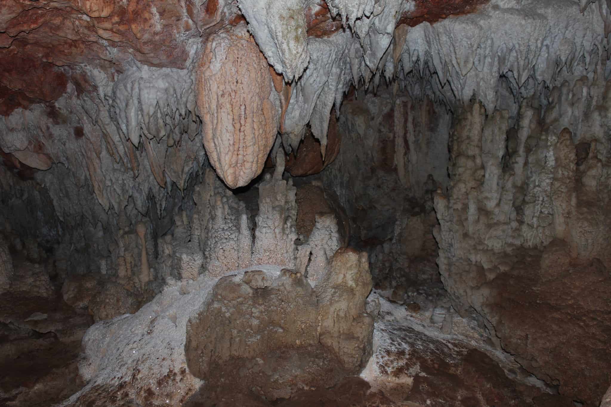 Geologic formations in St Herman's Cave