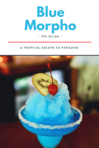 blue morpho cocktail recipe from Hamanasi resort in Belize