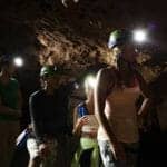 Hamanasi Resort tour group in St Hermans Cave in Belize