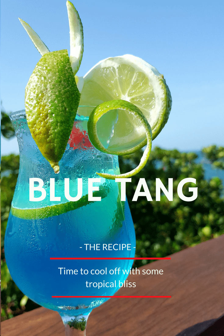 Sip a Blue Tang now and feel a cool Caribbean breeze!